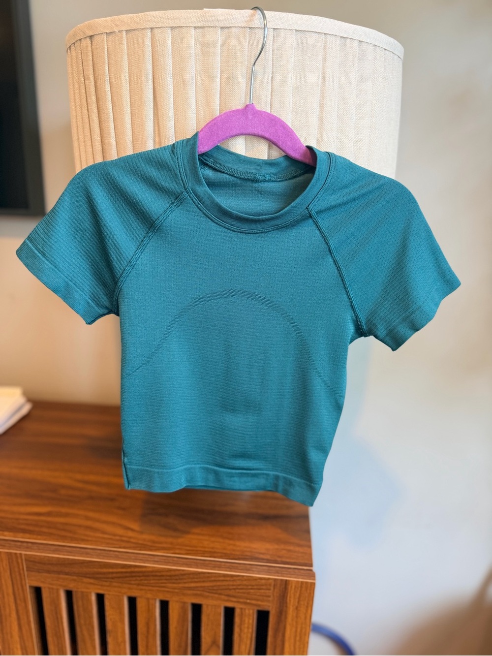 Lululemon Swiftly Tech Cropped Short-Sleeve Shirt 2.0 - Dark Green